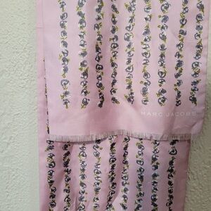 Marc Jacob’s Purple Floral Silk Scarf